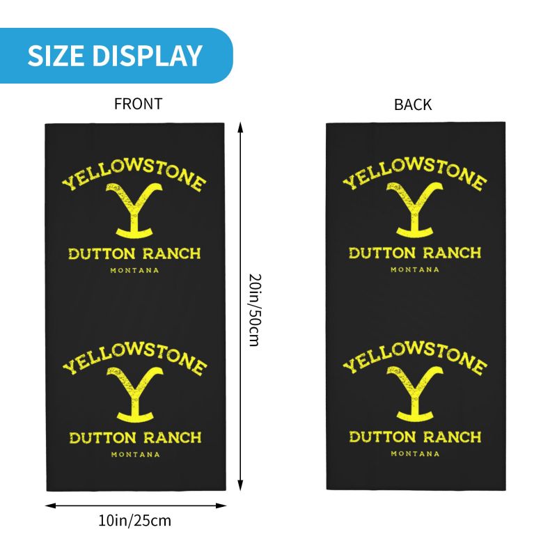 Yellowstone Dutton Ranch Print - đánh giá và giá Neck Gaiter Fleece