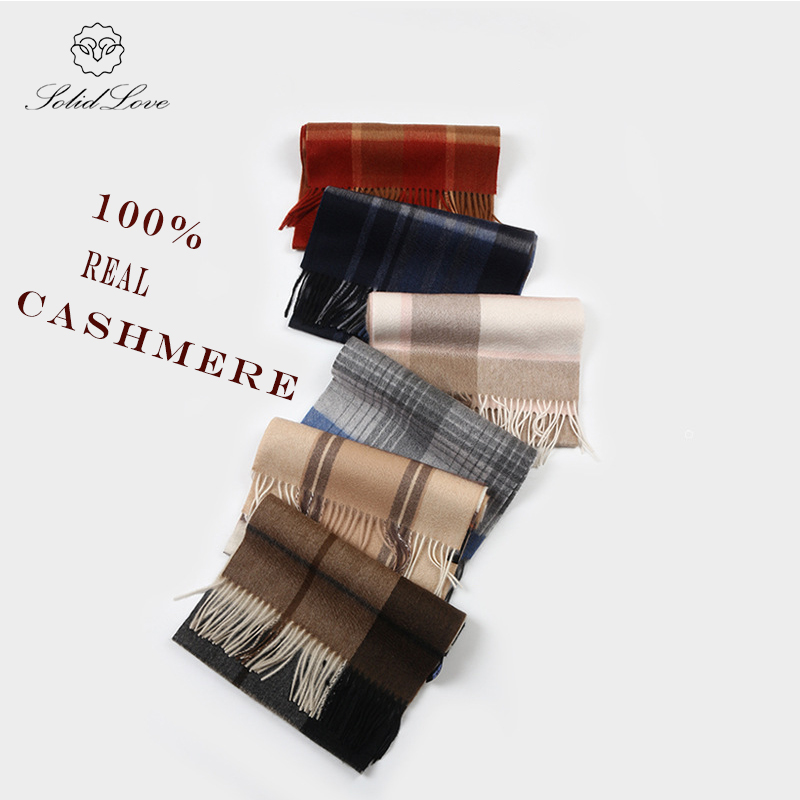 100% Cashmere Scarf   Plaid  W - đánh giá và giá Wool Scarf Men