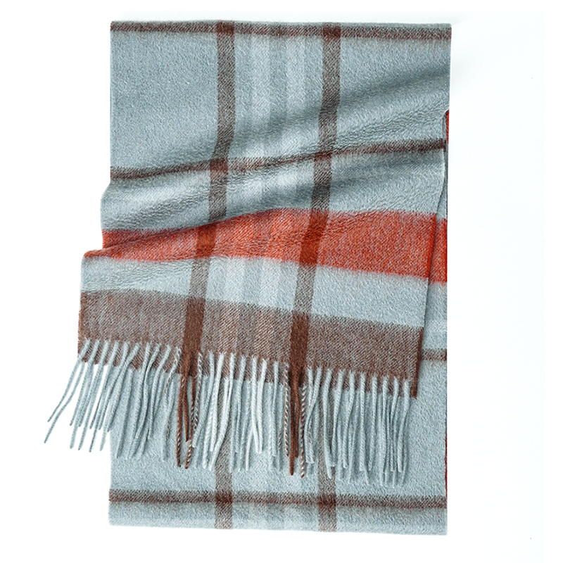 100% Cashmere Scarf   Plaid  W - đánh giá và giá Wool Scarf Men