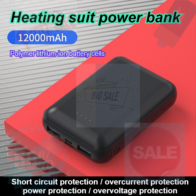 12000mAh Heating Clothing Powe - đánh giá và giá Heated Vest Battery