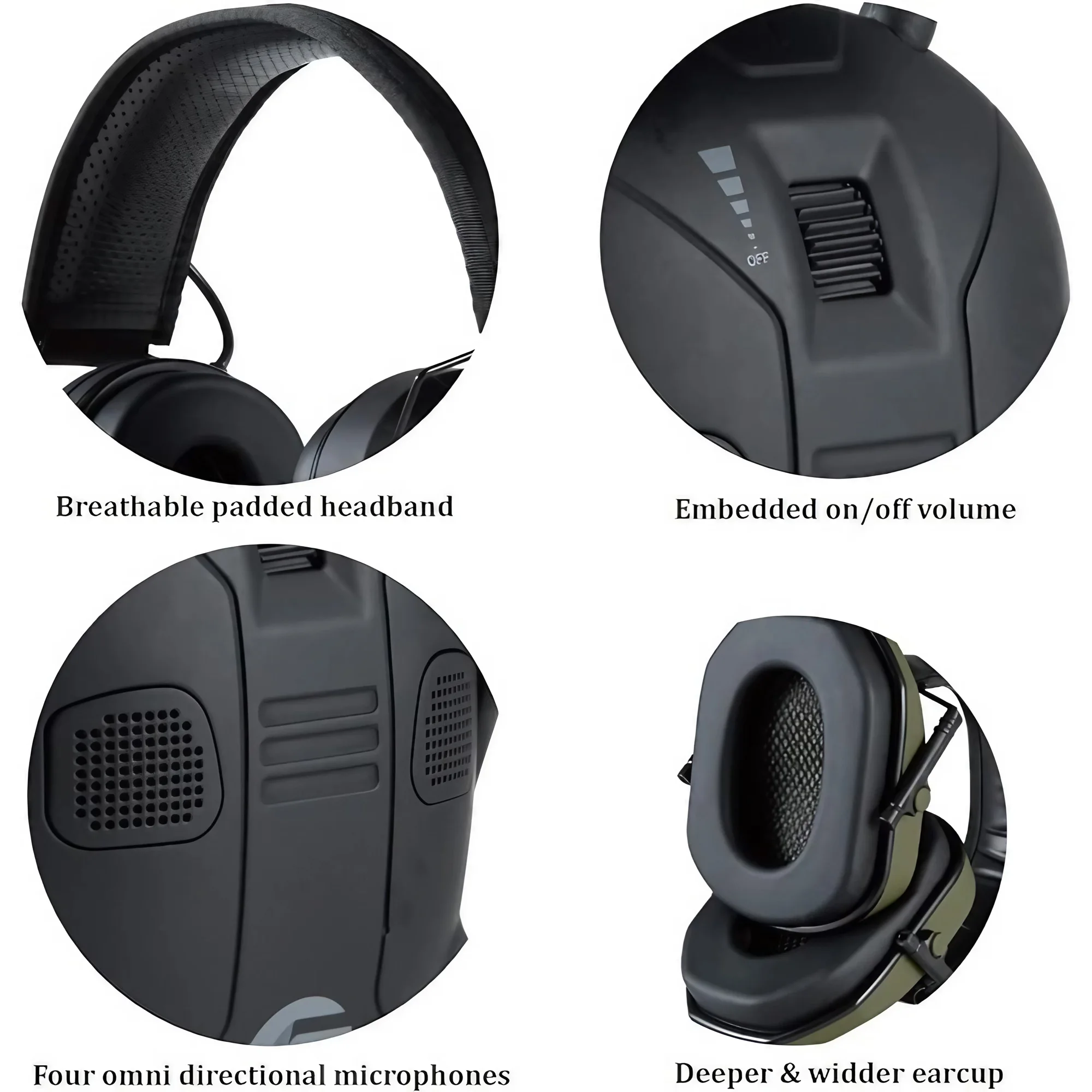 Foldable Electronic Noise Canc - đánh giá và giá Earmuffs Foldable