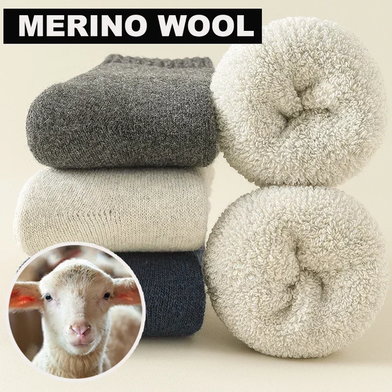 HOT  2026 3 Pairs Men Women Wo - đánh giá và giá Thermal Sock Wool