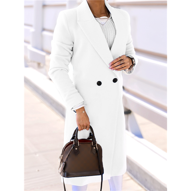 CYCLI-Women Long Wool Coats Fo - đánh giá và giá Wool Coat Peacoat