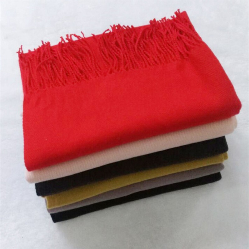 Autumn And Winter Solid Color  - đánh giá và giá Wool Scarf Men