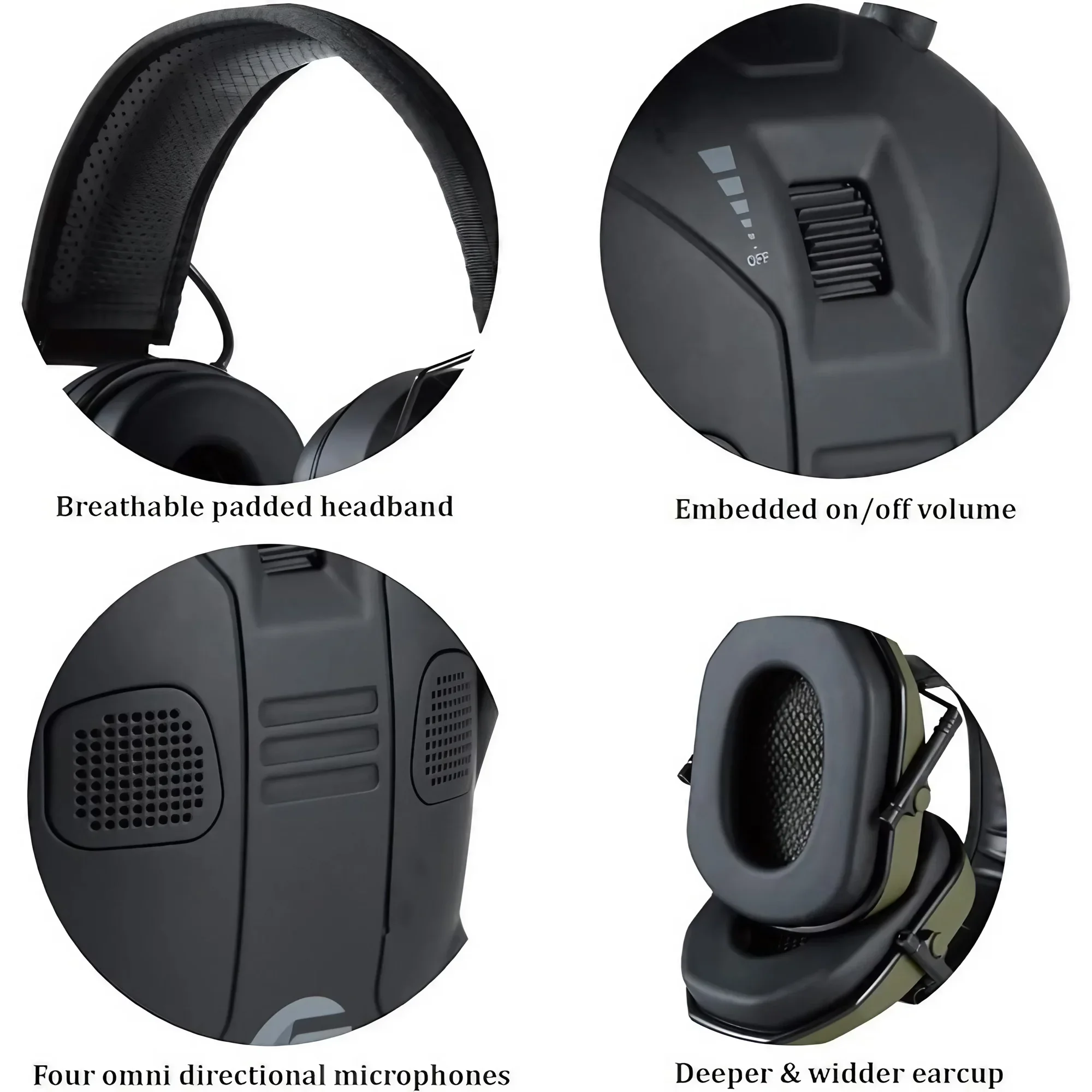 Tactical Foldable Earmuffs 360 - đánh giá và giá Earmuffs Foldable