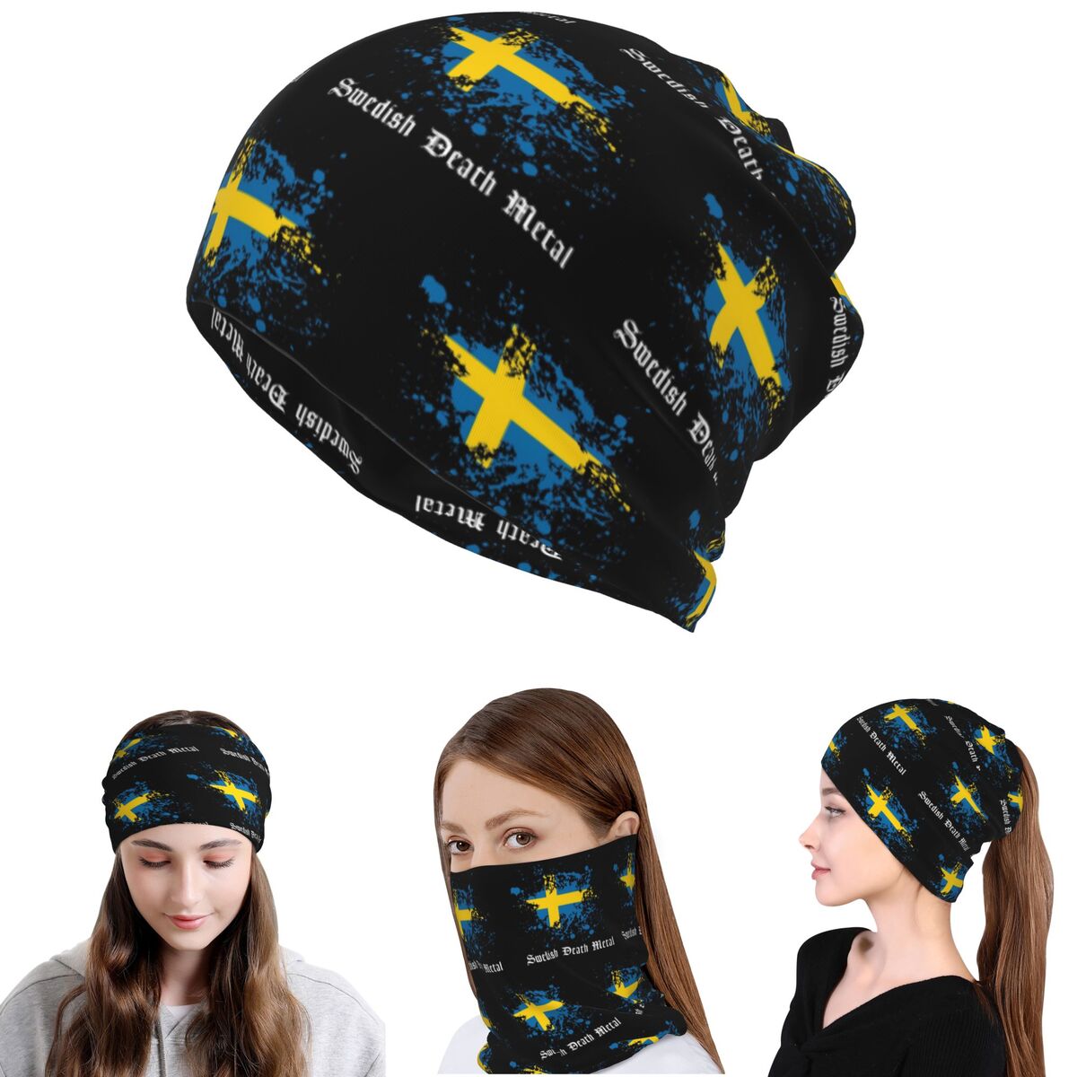 Swedish Death Metal Band Black - đánh giá và giá Knit Beanie Hat Warm
