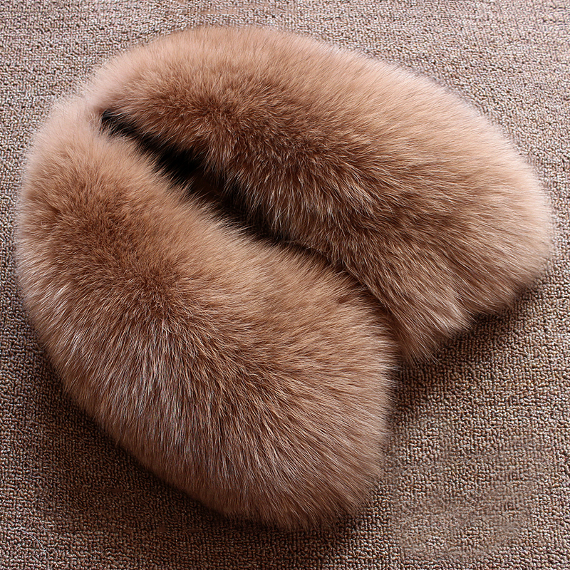 Real wool collar whole fur fox - đánh giá và giá Wool Scarf Men
