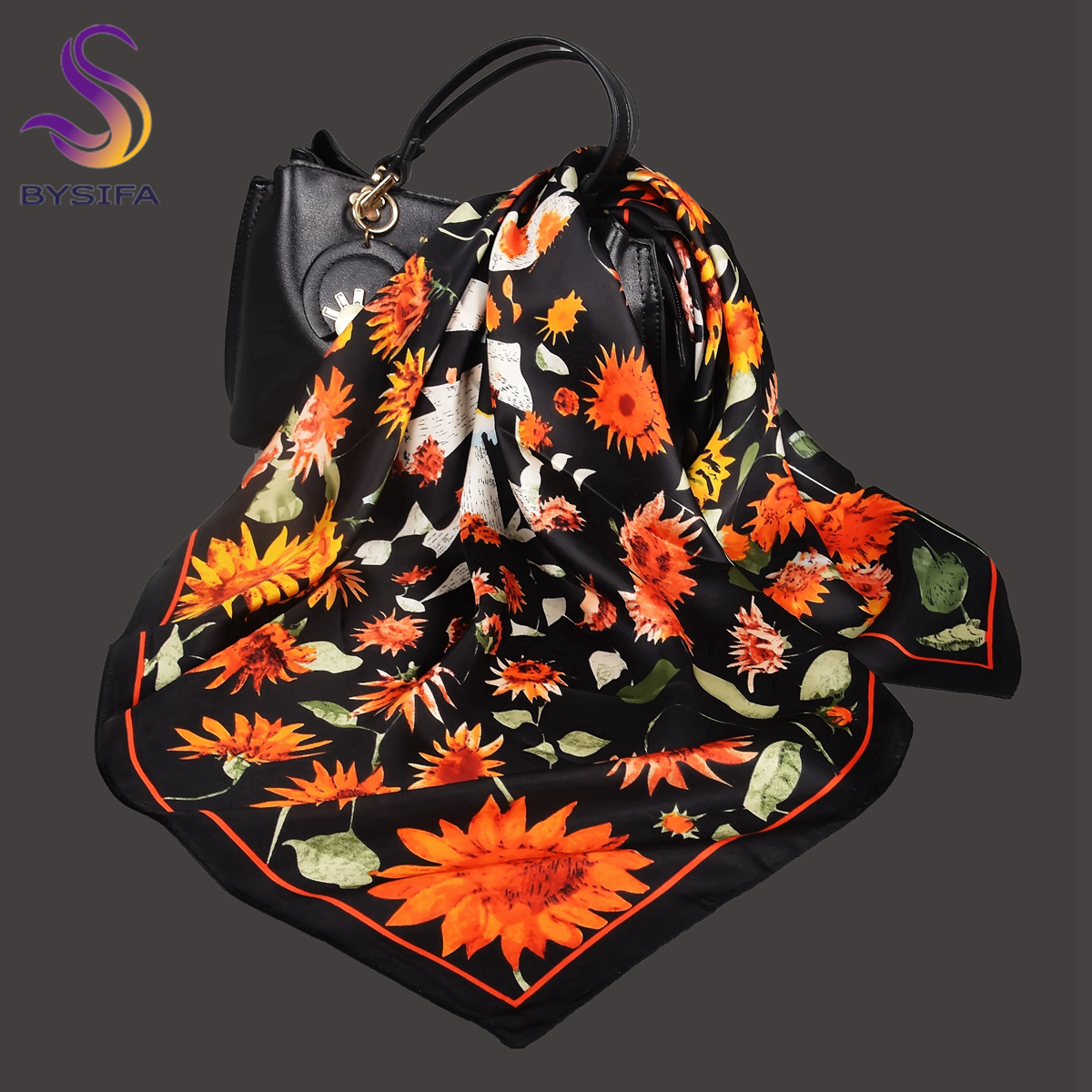 BYSIFA Letters Silk Scarf Shaw - đánh giá và giá Shawl Wrap Winter