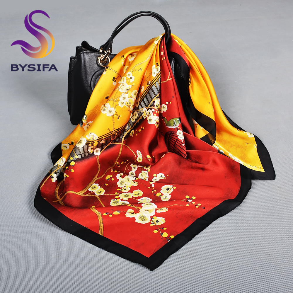 BYSIFA Letters Silk Scarf Shaw - đánh giá và giá Shawl Wrap Winter