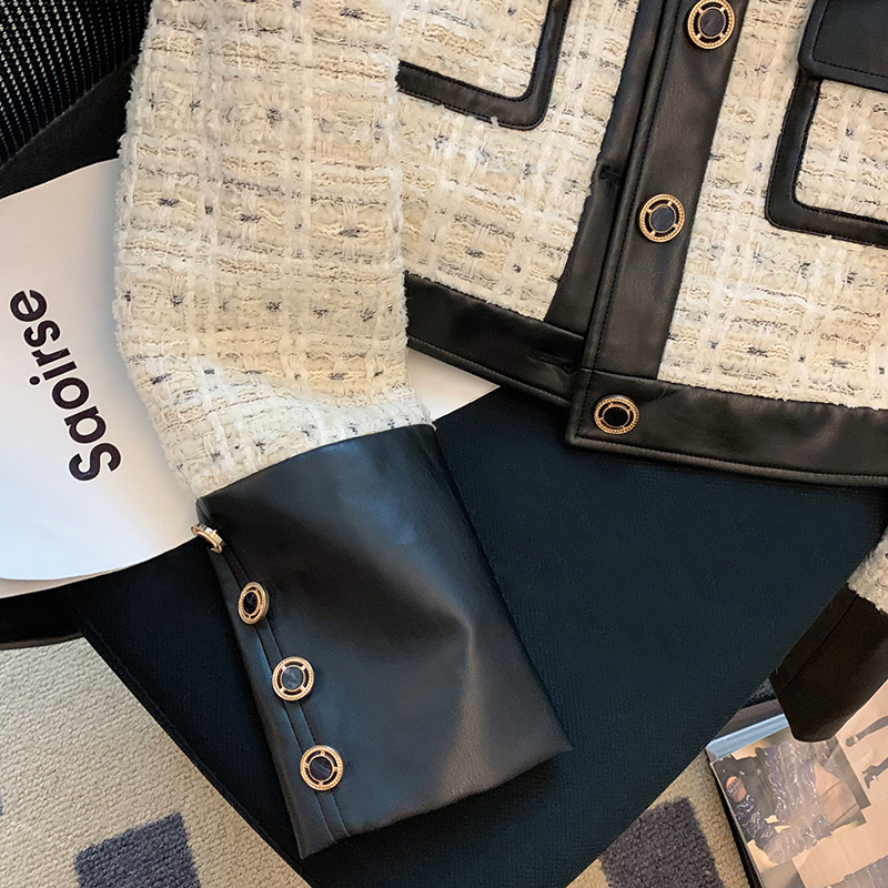 Contrast Stitching Tweed Fragr - đánh giá và giá Down Jacket Packable