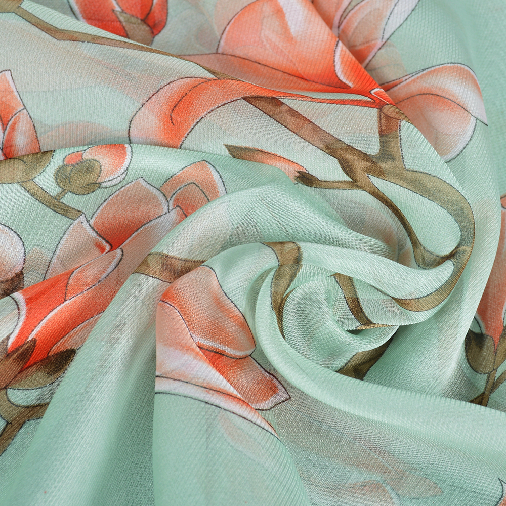 BYSIFA| Light Green Silk Scarf - đánh giá và giá Shawl Wrap Winter