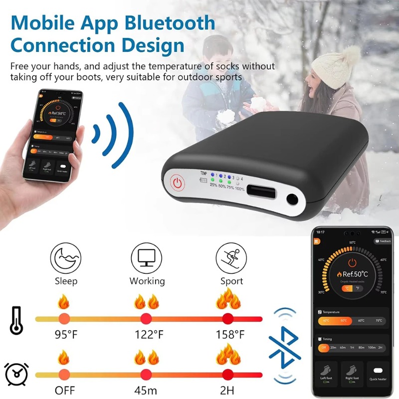 For Winter Heated Glove Insole - đánh giá và giá Heated Vest Battery