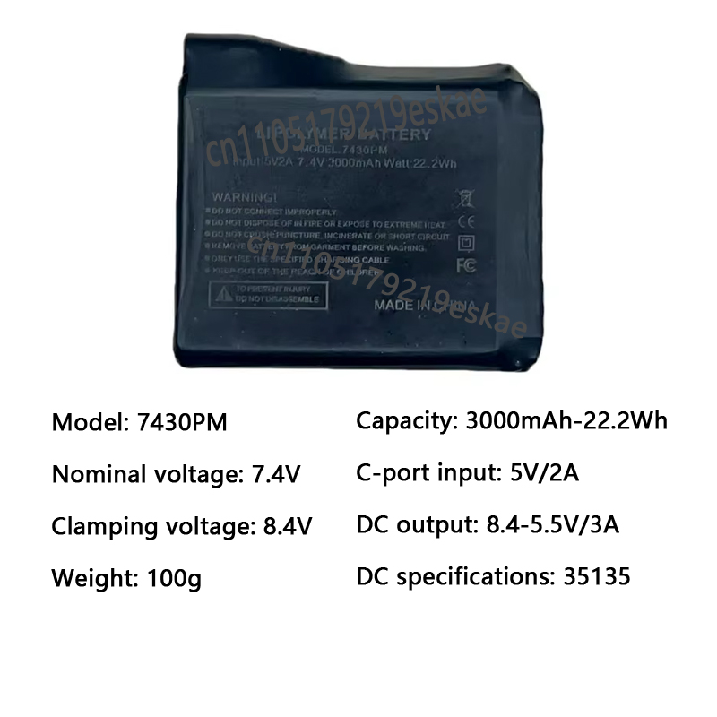 7.4V 3000mah Heated Gloves Bat - đánh giá và giá Heated Vest Battery