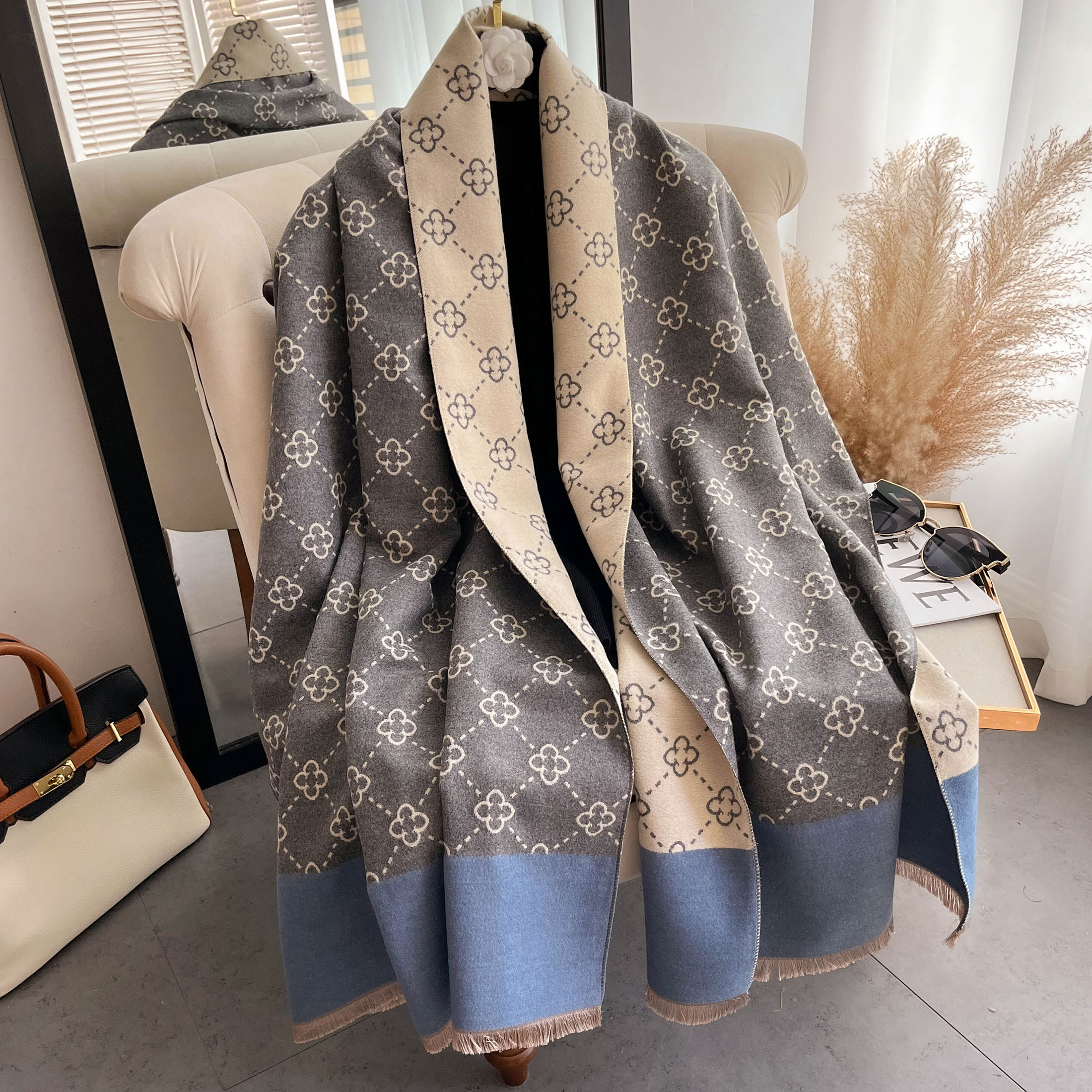 NEW Luxury Winter Thick Warm S - đánh giá và giá Wool Scarf Men