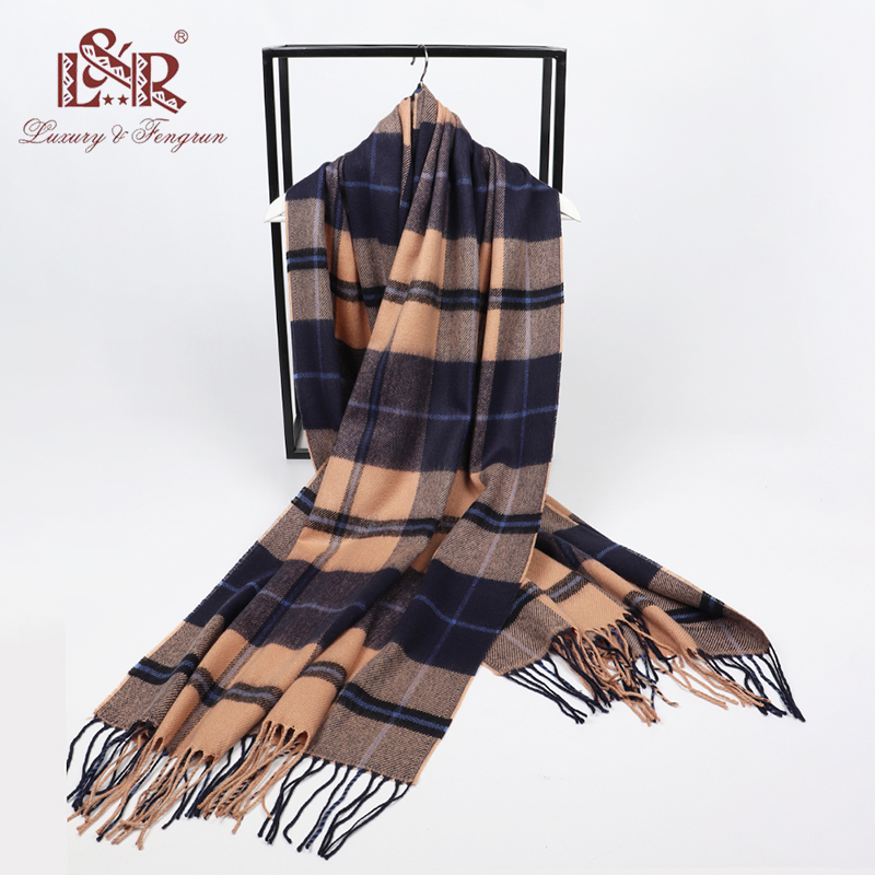 2022 winter men plaid scarf ca - đánh giá và giá Wool Scarf Men