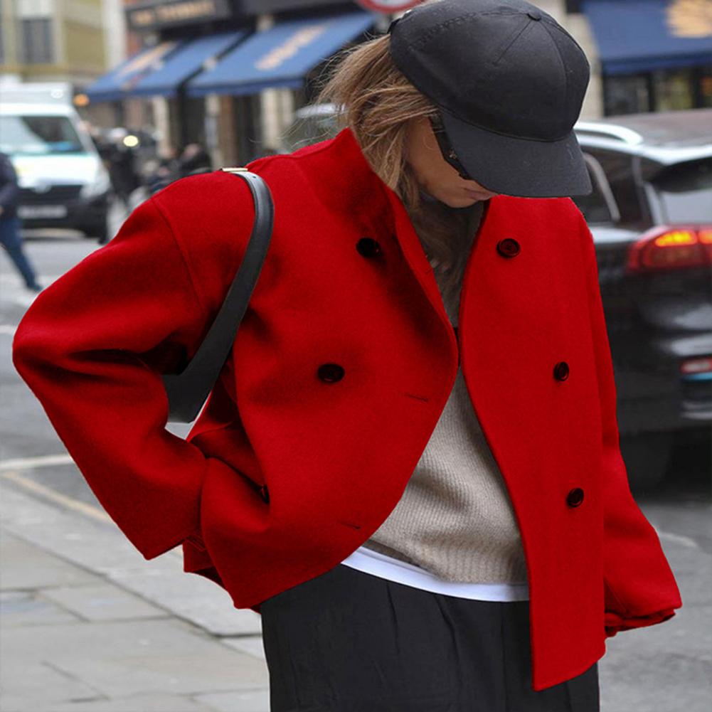 Women's Winter Cropped Wool Co - đánh giá và giá Wool Coat Peacoat
