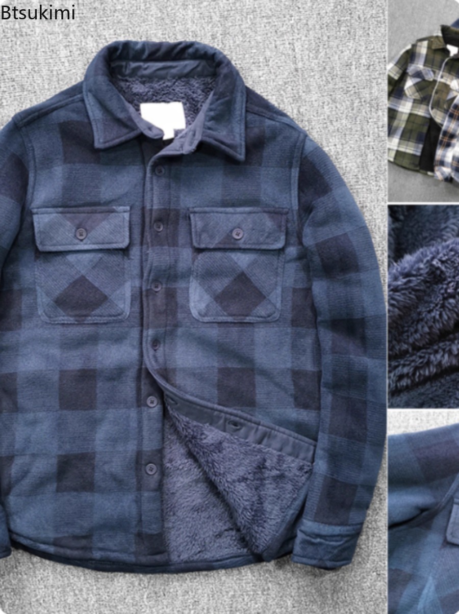 Mens Winter Fleece Linend Warm - đánh giá và giá Flannel Shirt Lined