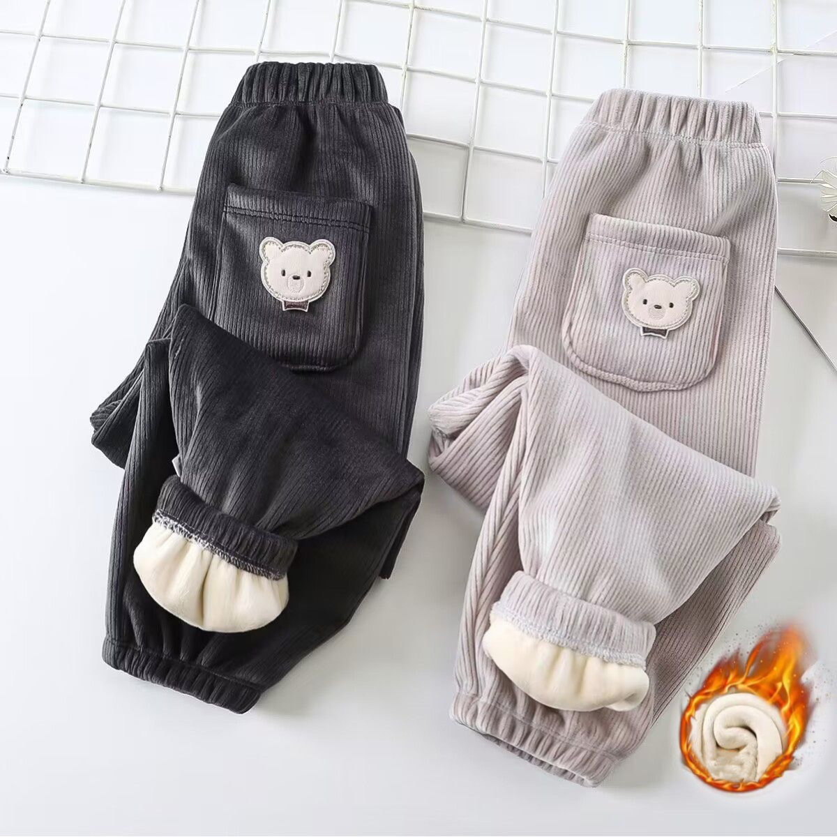 1pcs Boy Girl Winter Velvet Co - đánh giá và giá Corduroy Pant Warm