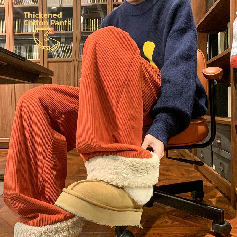 Men's Thickened Fleece Lined C - đánh giá và giá Corduroy Pant Warm