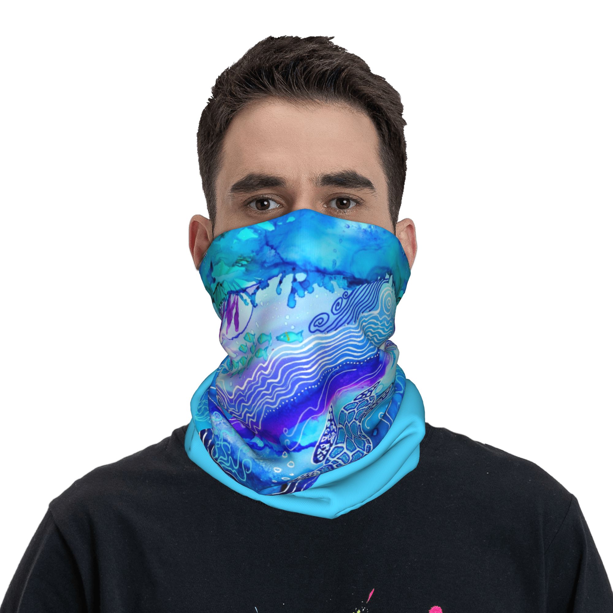 Custom Ocean Turtle Dive Winte - đánh giá và giá Neck Gaiter Fleece