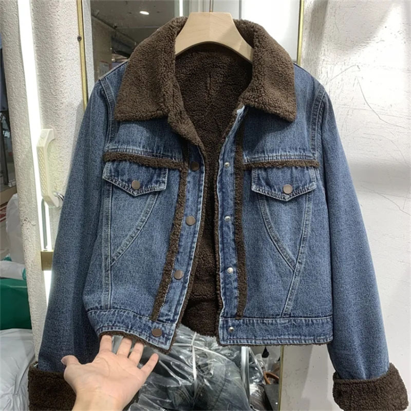 Thickened Denim Winter Coat Co - đánh giá và giá Down Jacket Packable