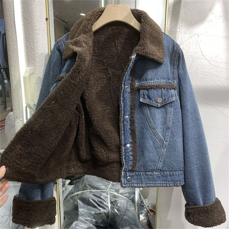 Thickened Denim Winter Coat Co - đánh giá và giá Down Jacket Packable