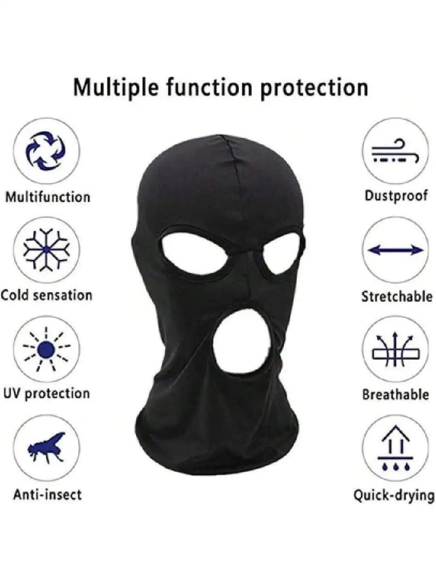 3 Hole Black Balaclava Face Ma - đánh giá và giá Balaclava Ski Mask