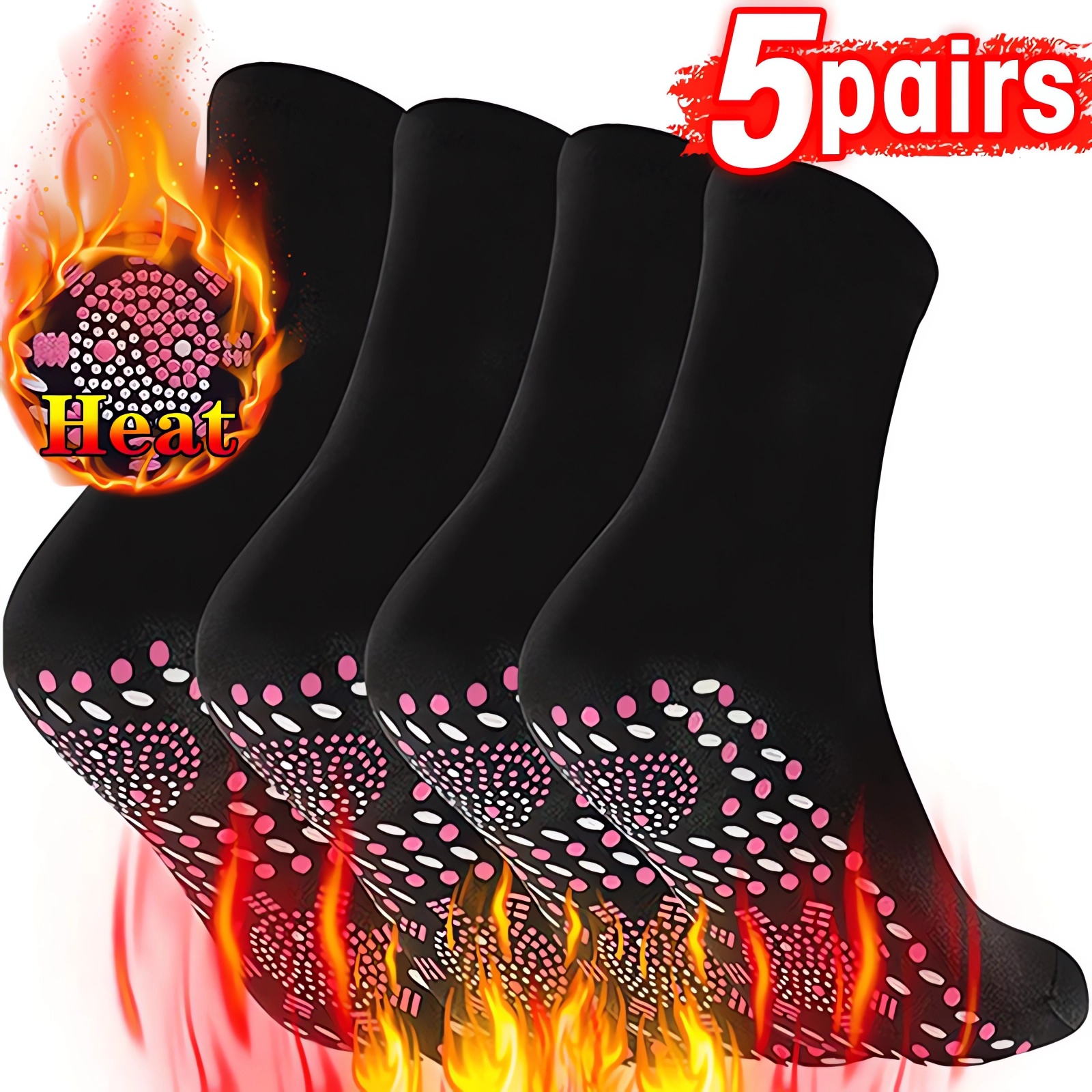 Clearance_1-10pairs Tourmaline - đánh giá và giá Thermal Sock Wool