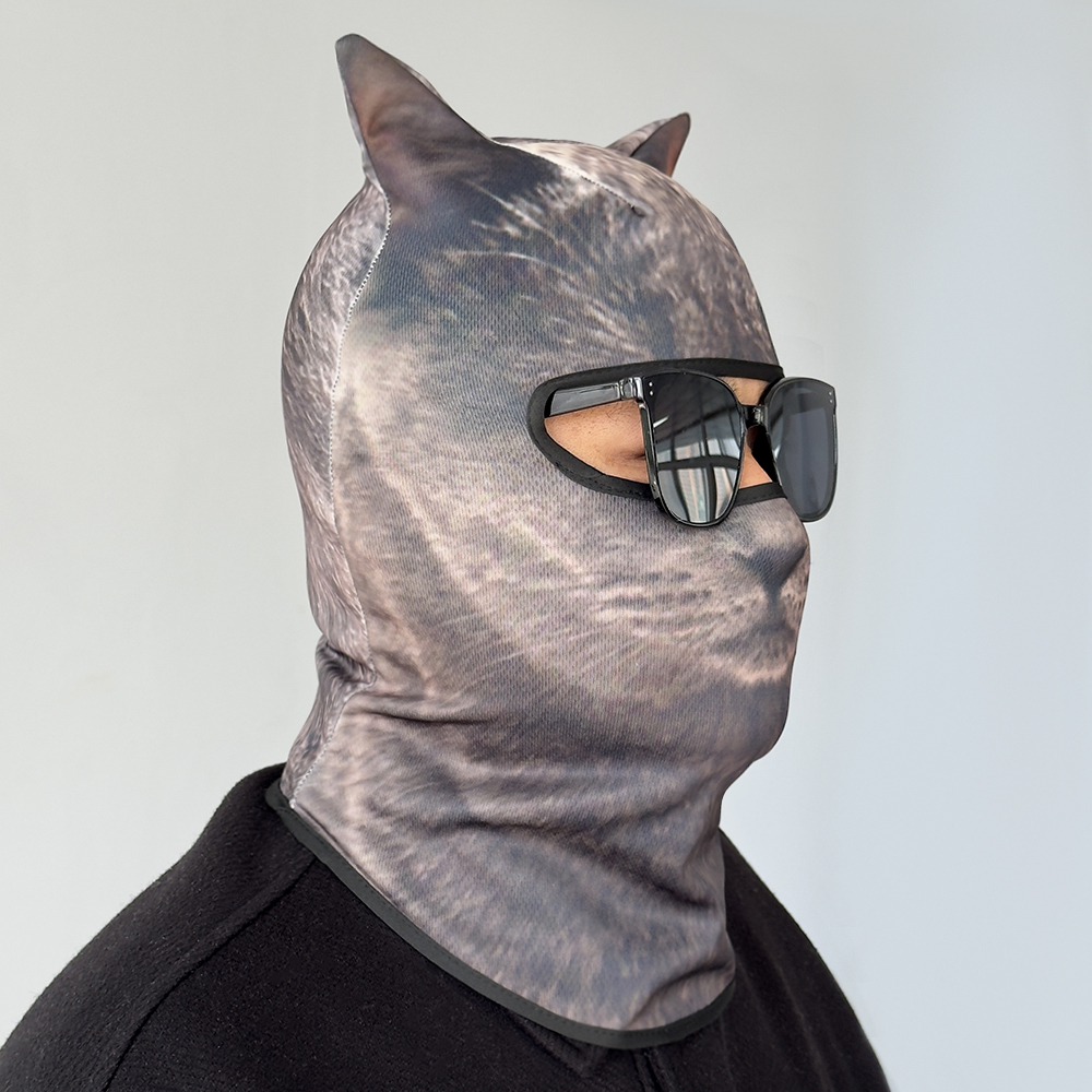 3D cat animal skiing Balaclava - đánh giá và giá Balaclava Ski Mask
