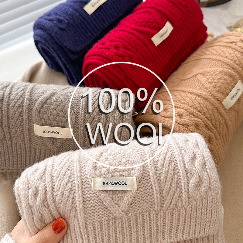 Luxury 100% Wool Scarf Women M - đánh giá và giá Shawl Wrap Winter