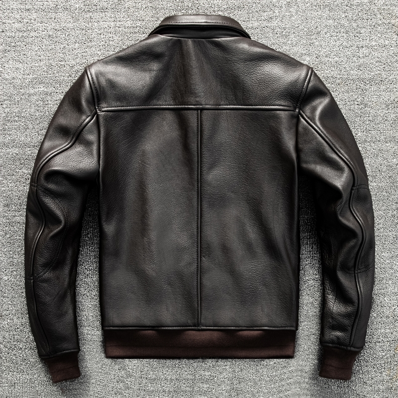 Dark Brown Winter Leather Jack - đánh giá và giá Down Jacket Packable