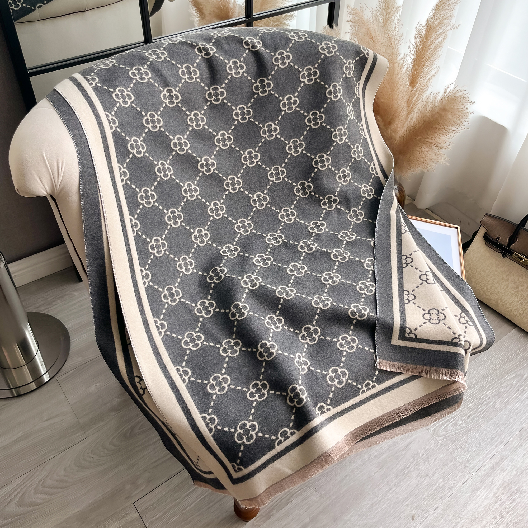 2024 New Elegant Fashion Imita - đánh giá và giá Wool Scarf Men