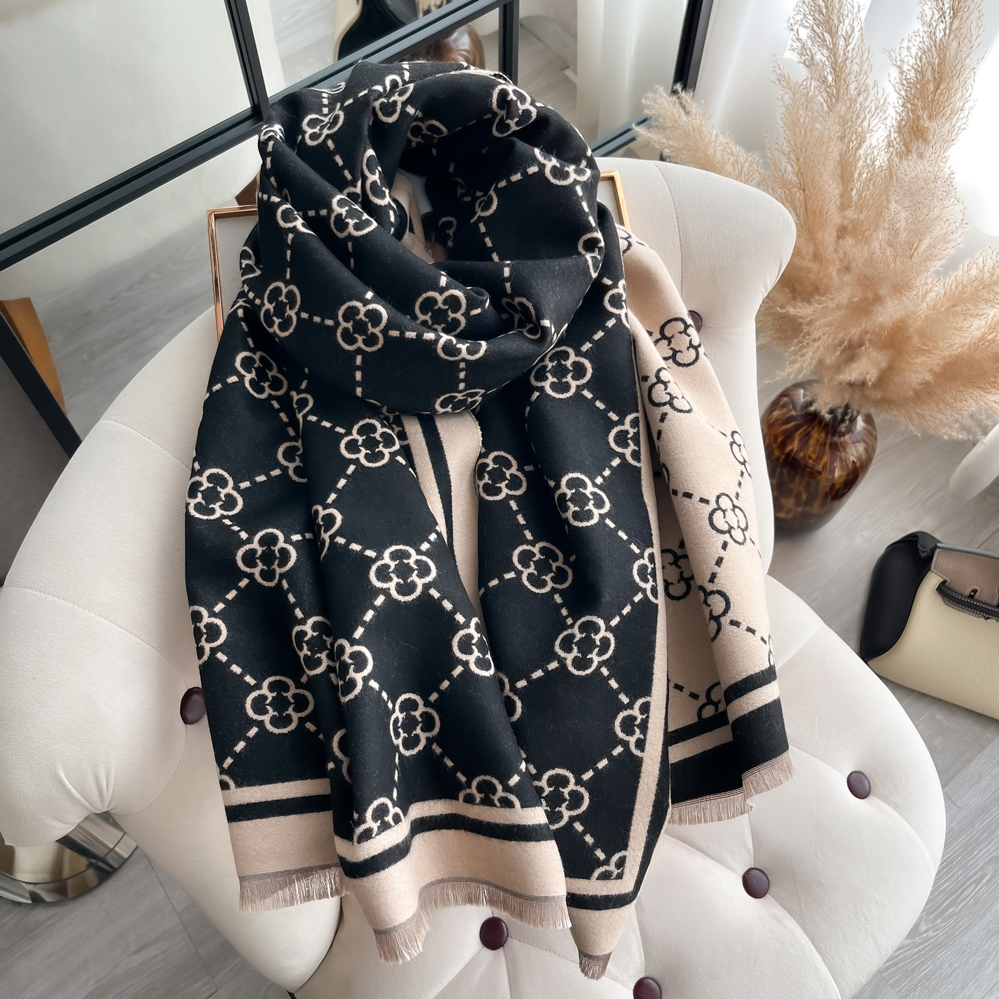 2024 New Elegant Fashion Imita - đánh giá và giá Wool Scarf Men