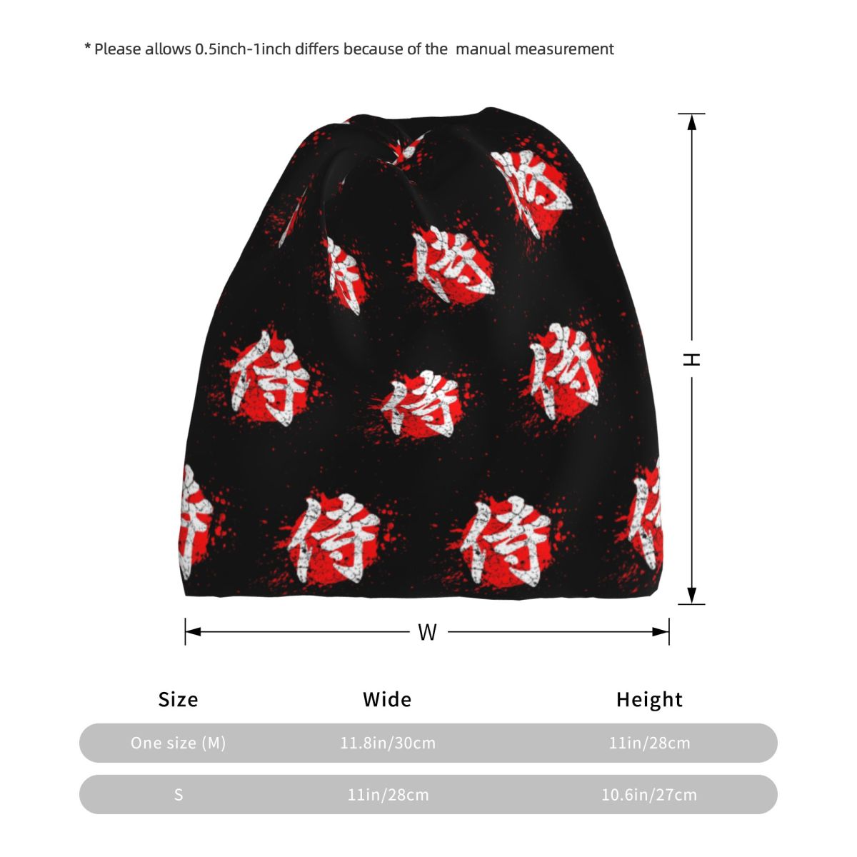 Japanese Bushido Samurai Chara - đánh giá và giá Knit Beanie Hat Warm