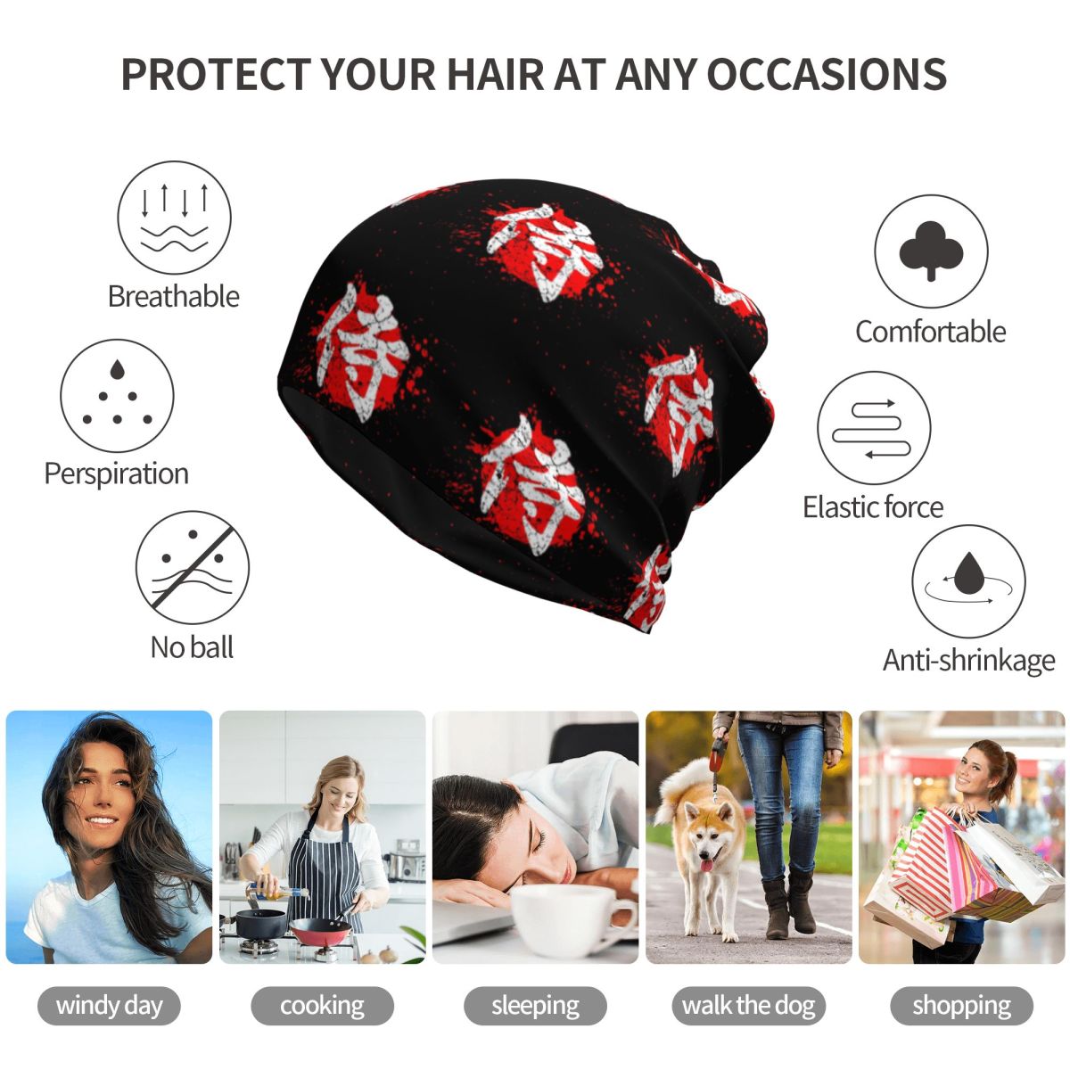 Japanese Bushido Samurai Chara - đánh giá và giá Knit Beanie Hat Warm