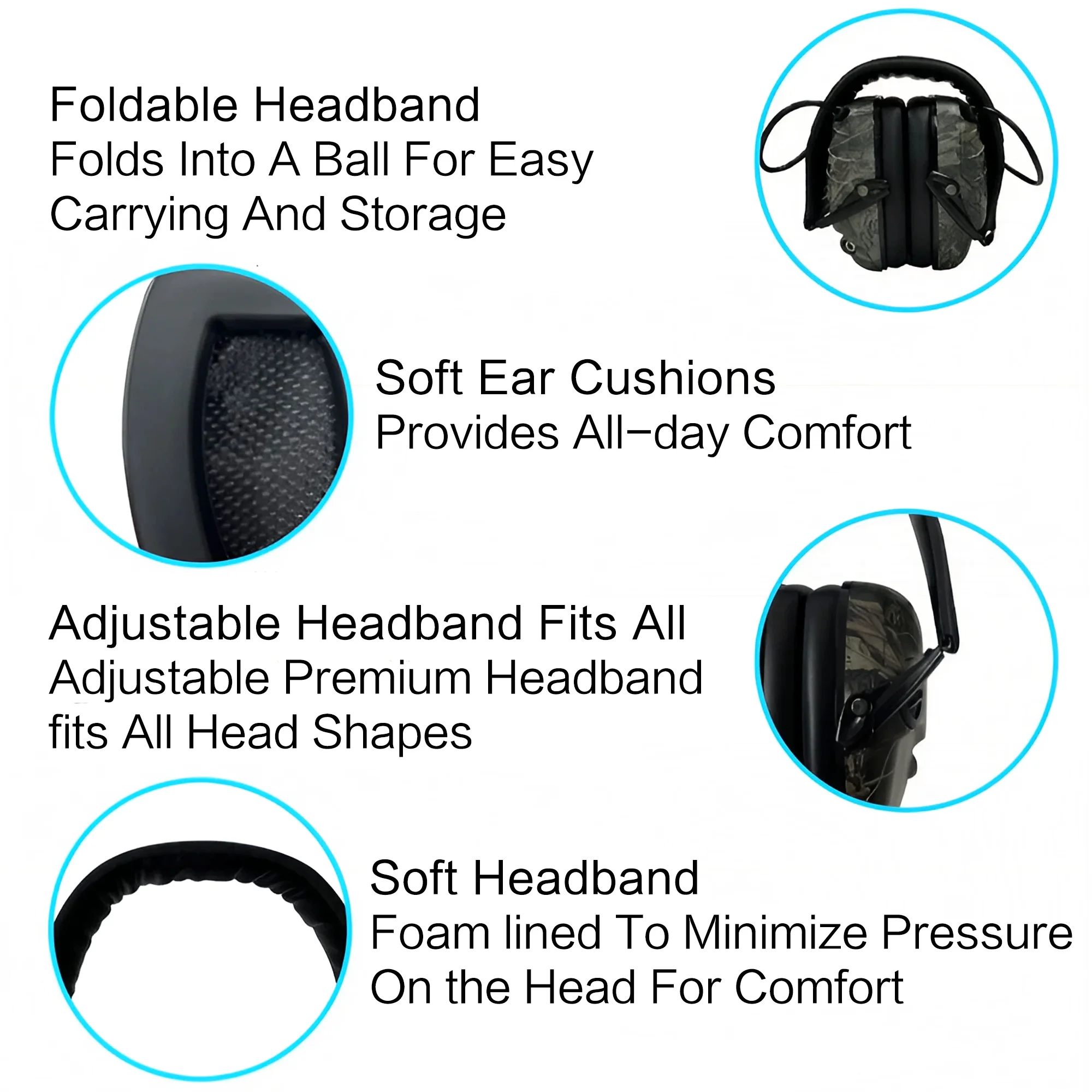 Outdoor Tactical Electronic Sh - đánh giá và giá Earmuffs Foldable