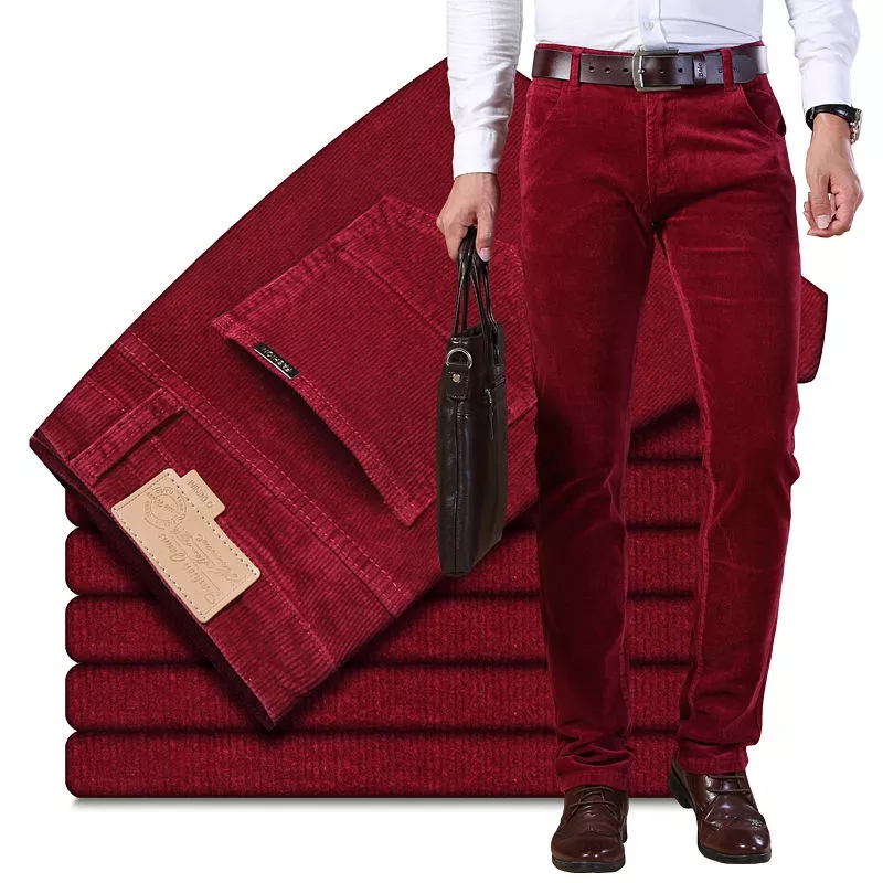 Autumn Winter Men`s Thick Warm - đánh giá và giá Corduroy Pant Warm