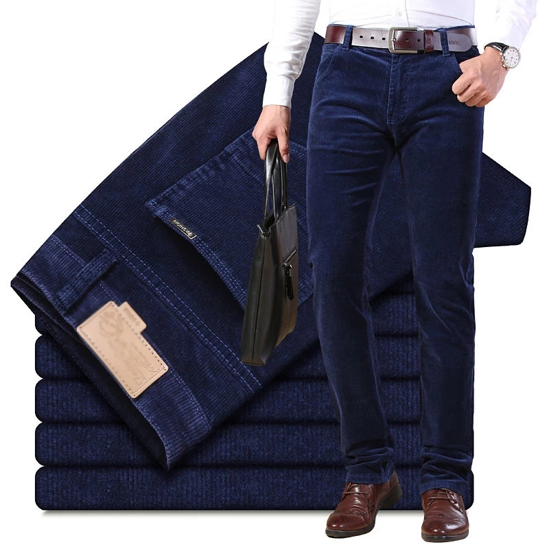Autumn Winter Men`s Thick Warm - đánh giá và giá Corduroy Pant Warm