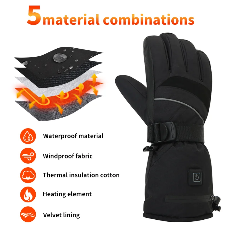 USB Rechargeable Heated Motorc - đánh giá và giá Touch Screen Gloves