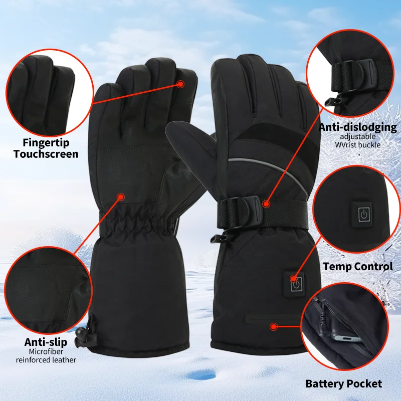 USB Rechargeable Heated Motorc - đánh giá và giá Touch Screen Gloves